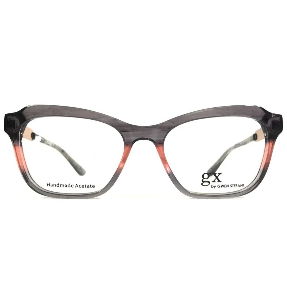 GX by Gwen Stefani Eyeglasses Frames GX067 GRY Gray Pink Cat Eye 52-17-135